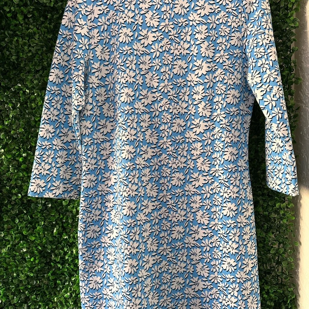 NWT Floral Blue and White Women's Dress - Picture 7 of 7